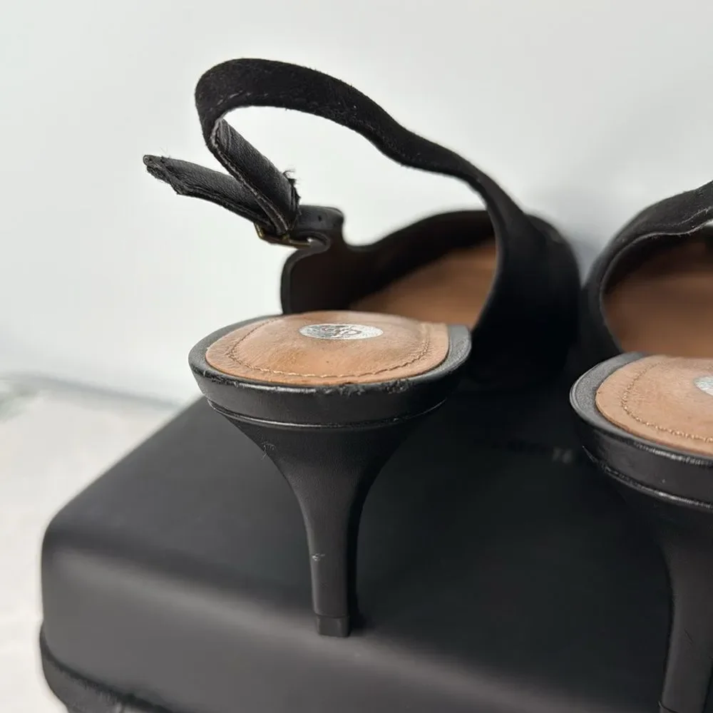 Dressbarn Pam Black Slingback Pumps Size 8